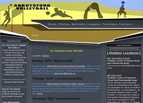 Abbotsford Vollyball website