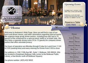 Andiamo Bellevue website