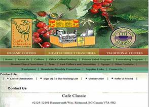 Cafeclassics website