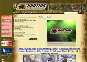 Huntingtips website