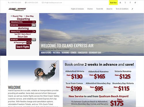 Islandexpressair website