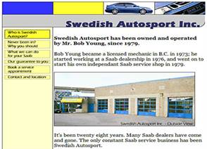 Swedeauto website