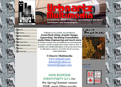 Urbnartz website