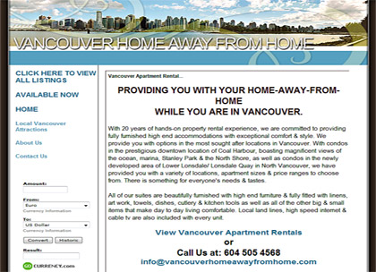 Vancouverhome website