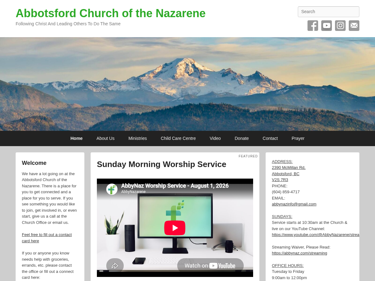 Abbotsford Church of the Nazarene website