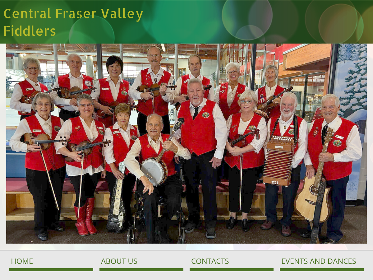 Central Fraser Valley Fiddlers · Community website