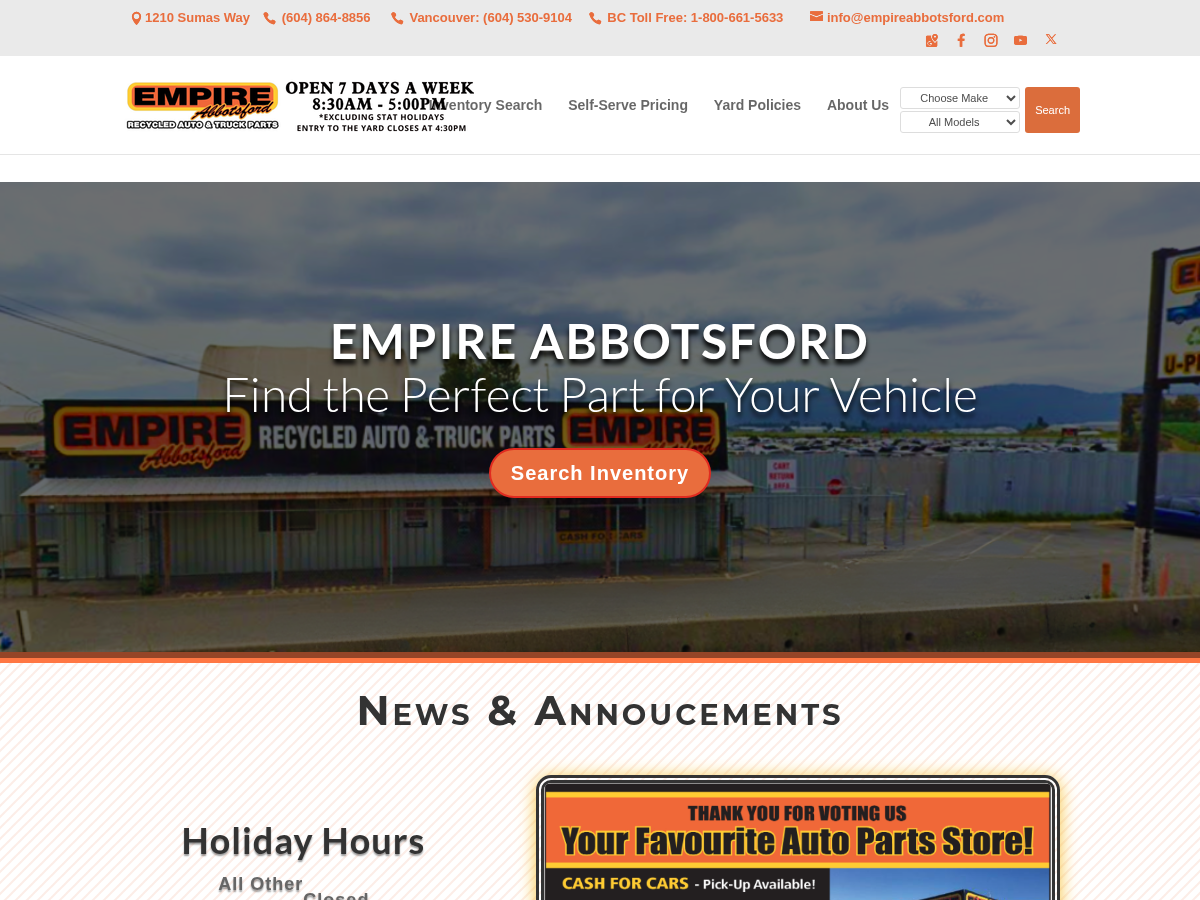 empireabbotsford.com empireabbotsford.com website