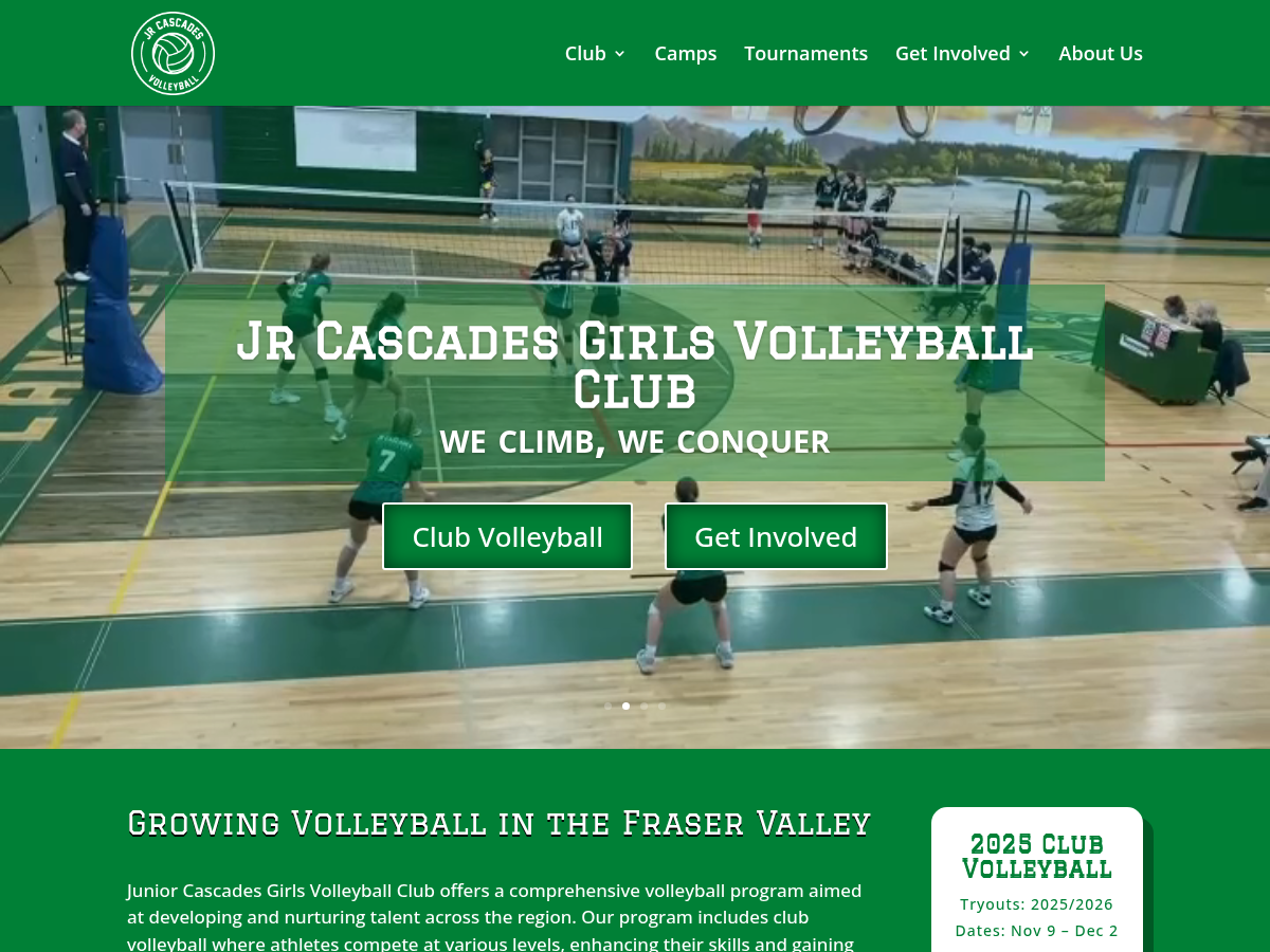 Jr Cascades · Girls Volleyball Club Jr Cascades · Girls Volleyball Club website