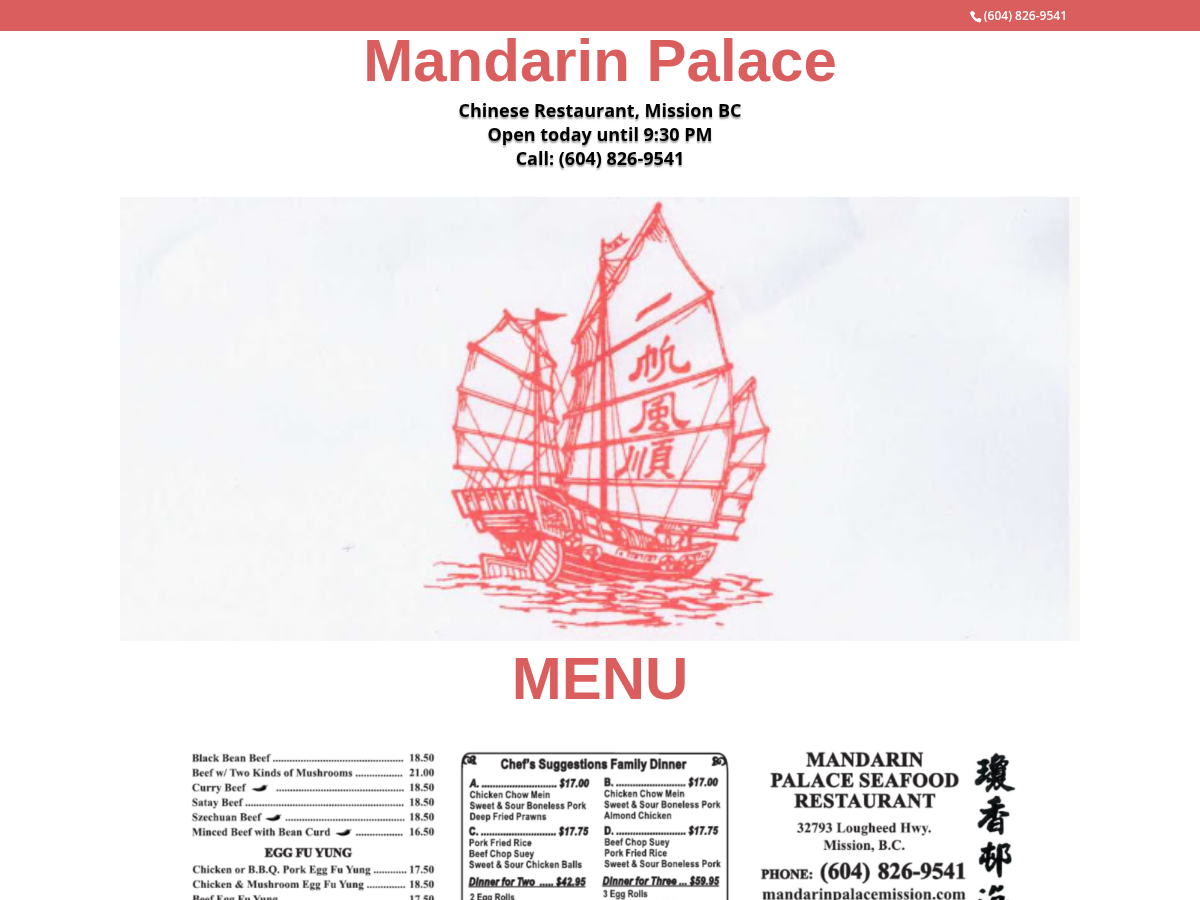 mandarinpalacemission.com mandarinpalacemission.com website