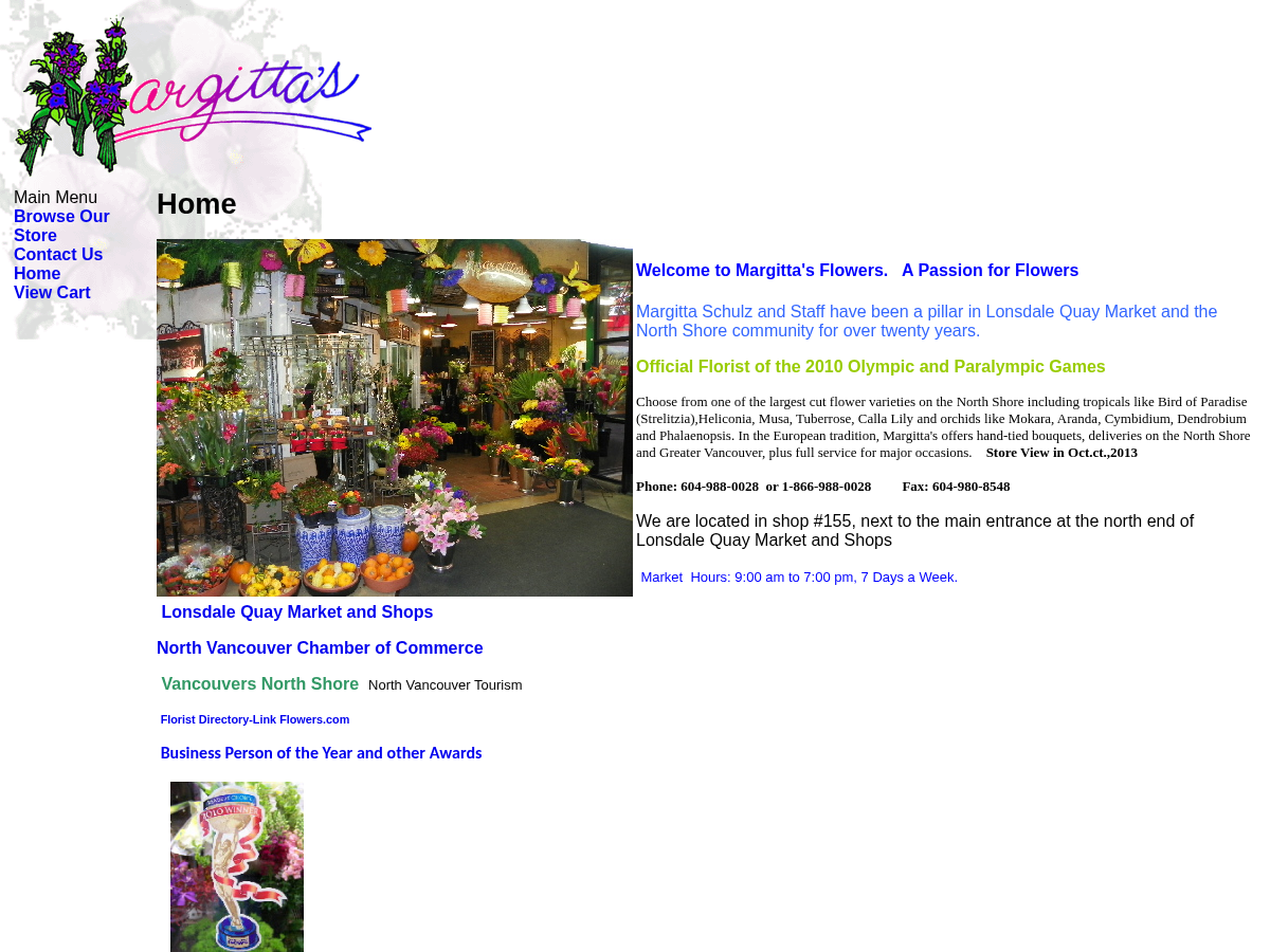 margittasflowers.com website