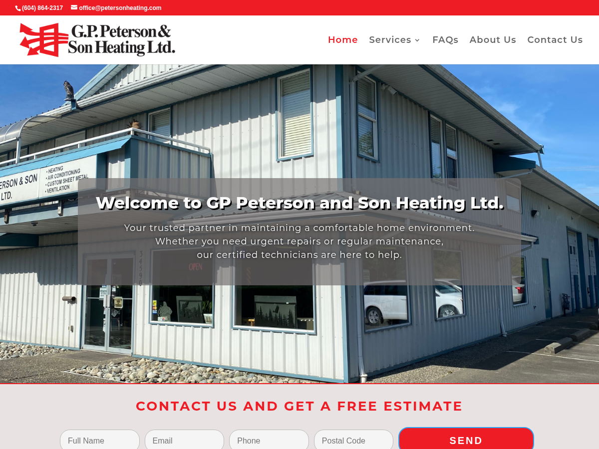 G.P. Peterson & Son Heating · Heating & Ventilation G.P. Peterson & Son Heating · Heating & Ventilation website